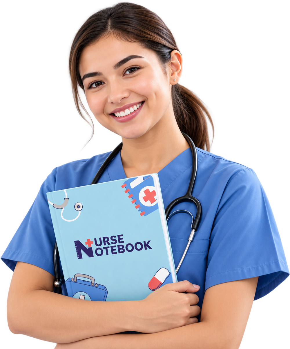 Nurse holding Nurse Notebook